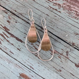 Sterling and Brass Earrings