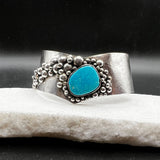 Sterling "River Rock" and Turquoise Bracelet