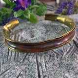 Brass and Copper Large Cuff Bracelet