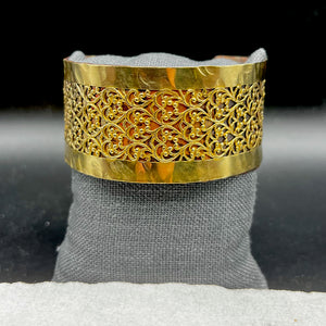 Large Copper and Brass Cuff Bracelet