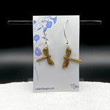 Bronze Dragonfly Earrings