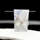 Fine Silver Reticulated Earrings