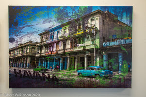 Canvas Gallery Wrap, Havana Grunge Look