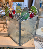 Stained Glass Floral Candle Holders