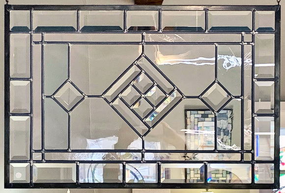Stained Glass Clear Bevel Panel