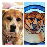 Custom Stained Glass Pet Portraits