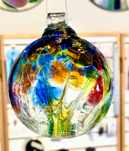 Kitras Glass, Jewel Toned, 3"