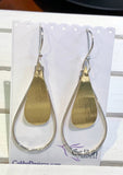 Sterling and Brass Earrings
