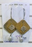 Sterling Silver and Bronze Earrings