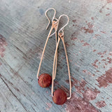 Sterling Silver and Picasso Jasper Earrings