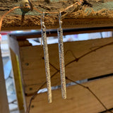 Long Etched Earrings