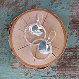 Sterling Silver Hoops and Domes