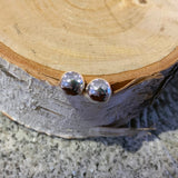 Sterling Silver Half Ball Stud Earrings