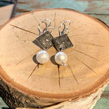 Celtic Earrings with Pearls