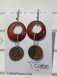 Sculpture Symposium Copper and Bronze Earrings