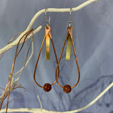 Sterling, Copper, Brass with Goldstone Beads