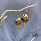 Sterling, Copper, Bronze Earrings with Hearts